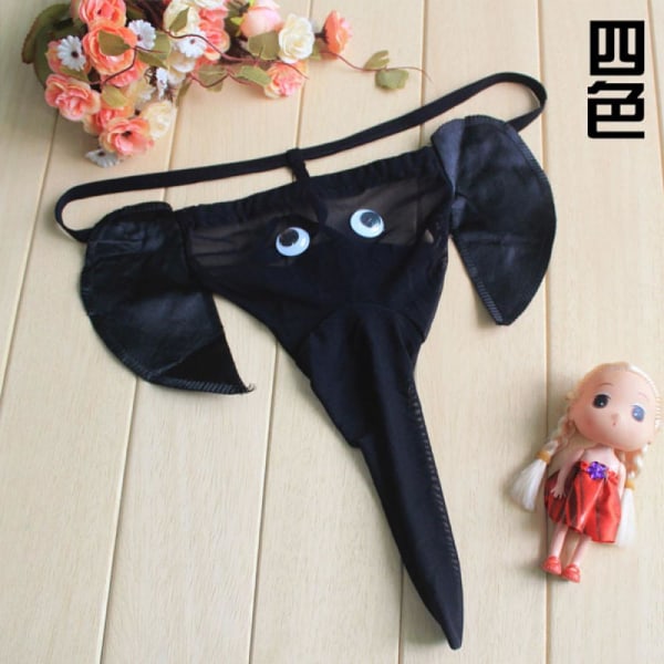 Thong Elephant Underwear SVART Black