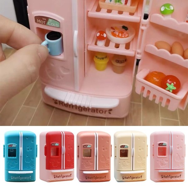 Miniatyr Kylskåp Kylskåp Kylskåp Modell BEIGE Beige