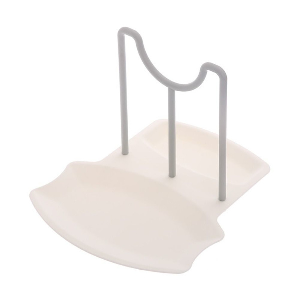Spoon Rest Pot Kannen pidike VALKOINEN white