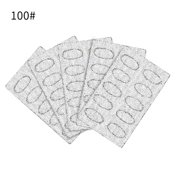 Horseshoe Nail Cuticle Pusher Itsekiinnittyvä hiekkahiutale 100Grits-15sheets