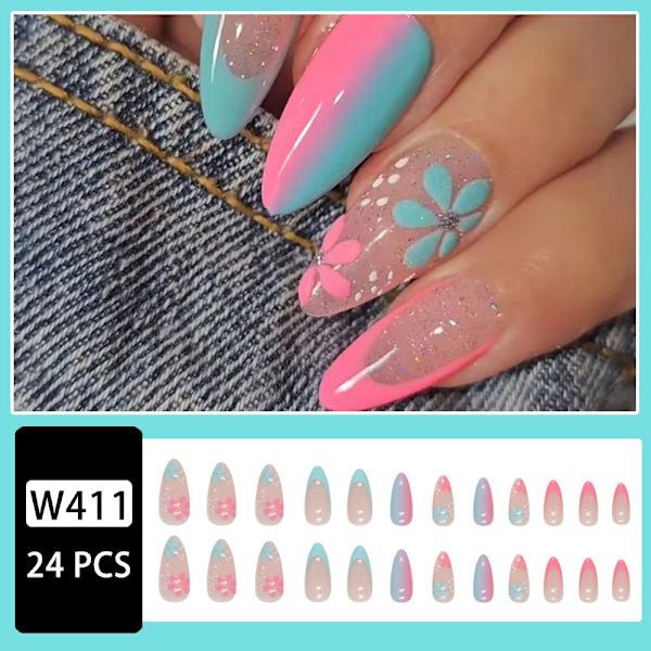 Almond Fake Nails False Nail W44 W44 W44