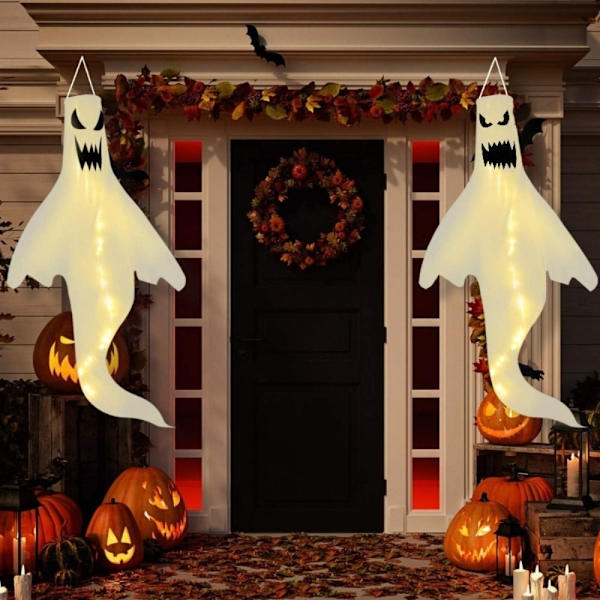 Halloween Dekoration Spöke Vindtunnel Plats Layout Rekvisita Hängande Spöke