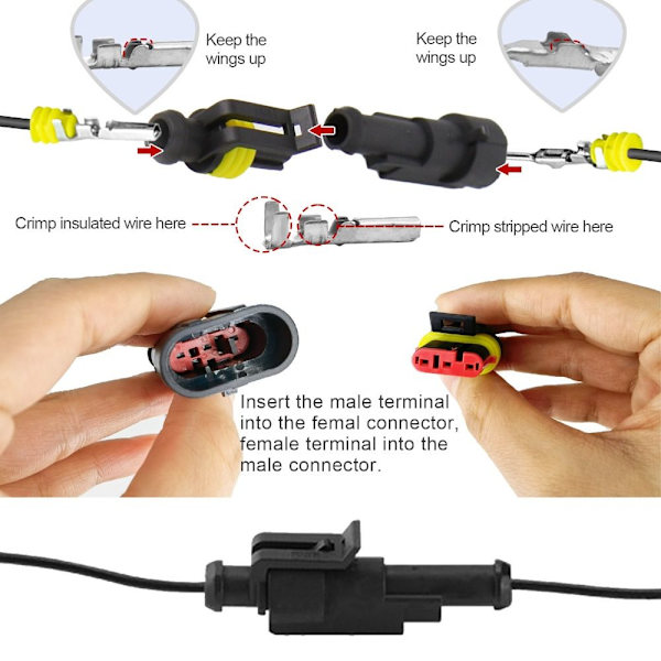 Sähköjohtoliitin Plug Auton vedenpitävä liitin