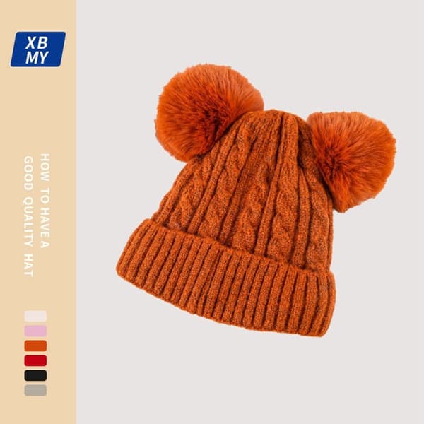 Strikkede Beanies Vinter Efterår Hatte 7 7 7