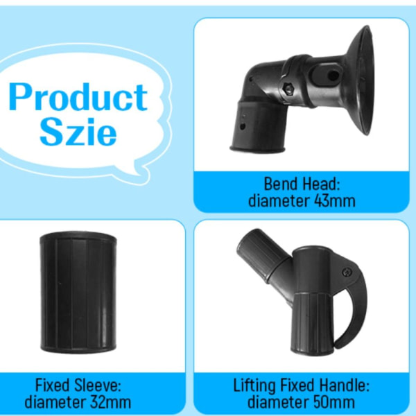 Løftende Fast Håndtag Albue STYREBESLAG STYREBESLAG steering bracket