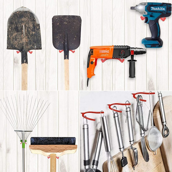 10-pack Utility-krokar för inskruvning för garageförvaring 4"