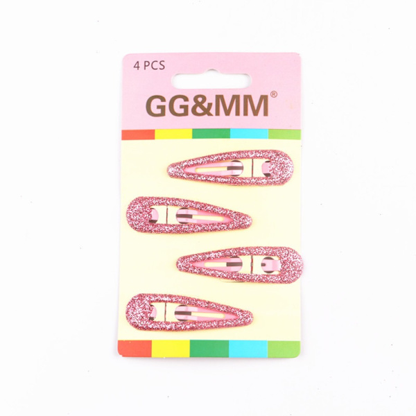 4kpl Hiusklipsit Glitter Hiusneulat PINK Pink