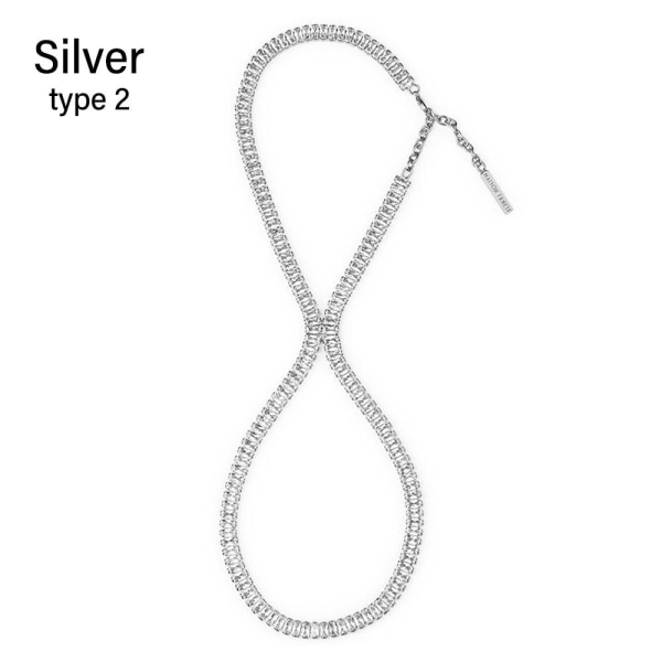 Korkeakorkoinen nilkkakoru jalkaketju SILVER TYPE 2 TYYPPI 2 silver type 2-type 2