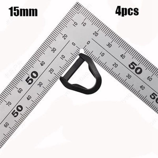 4st Karbinhakar Ryggsäck Spännen 15MM 15mm