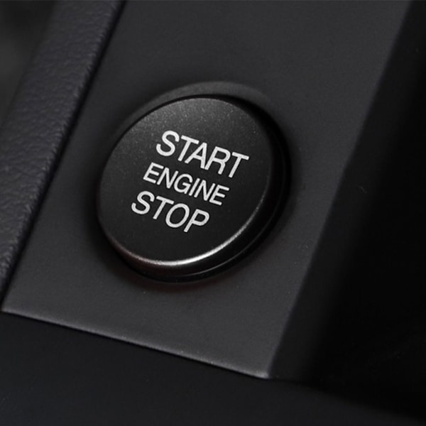 Startknapp-klistremerker Nøkkelring Deksel SORT STARTPLATE Black Starter patch-Starter patch