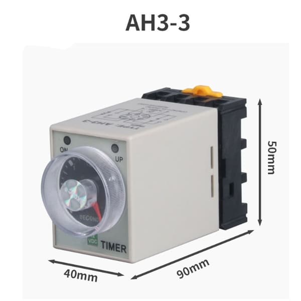 Solid State Timer 8 Pins 60S med Socket Time Relay AH3-3 Time