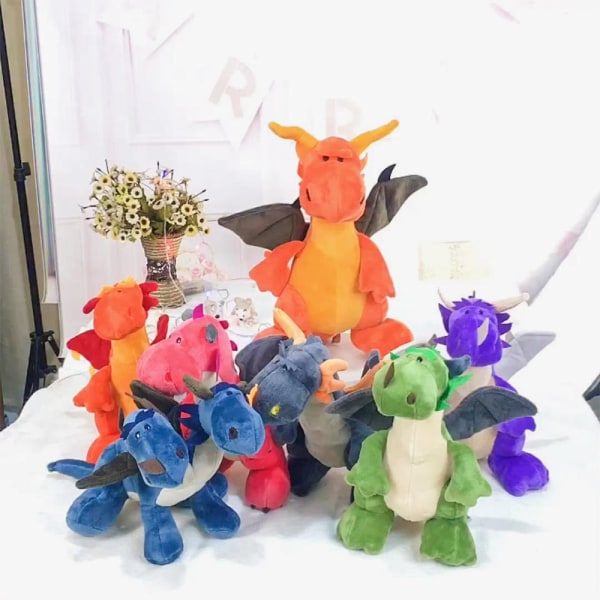 35CM Dinosaur Plyschleksaker Djur Uppstoppade dockor grå