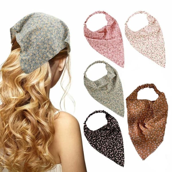 Triangle Head Wrap Pandebånd HVID White