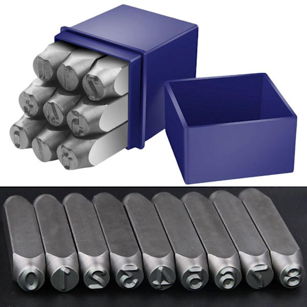 Nummer Stempel Læder Tryk 3MM 3mm