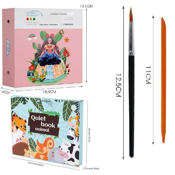 Poke Art DIY-leksaker Pedagogisk målningsdekal SET 1 SET 1 set 1
