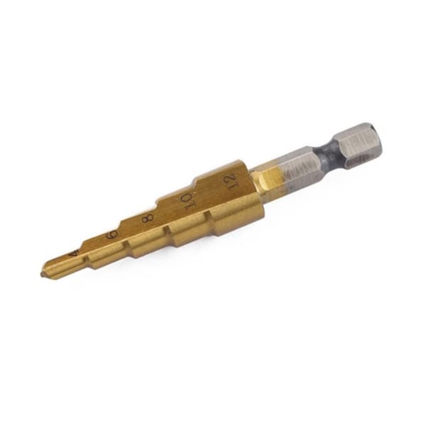 3 STK HSS Step Drill Bit Cone Titanium Bit Set Metall Hullkutter