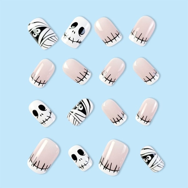 Halloween Fake Nails Ballerina tekokynnet 1 1 1