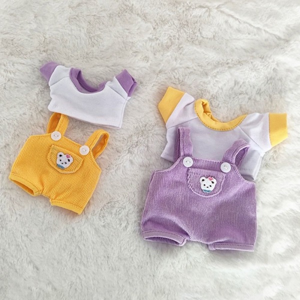 1 set 20cm Nukkevaatteet Muoti Puuvillahousut VAALUNpunainen 20cm Pink 20cm