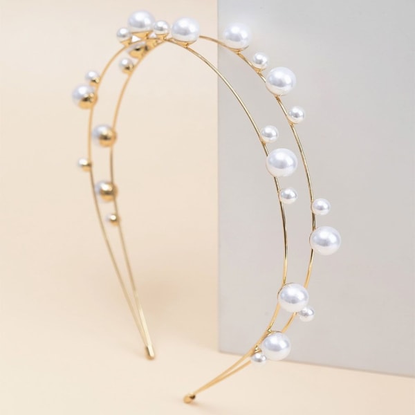 Rhinestone Hair Hoop Brudhåraccessoarer GOLD1 GOLD1 Gold1