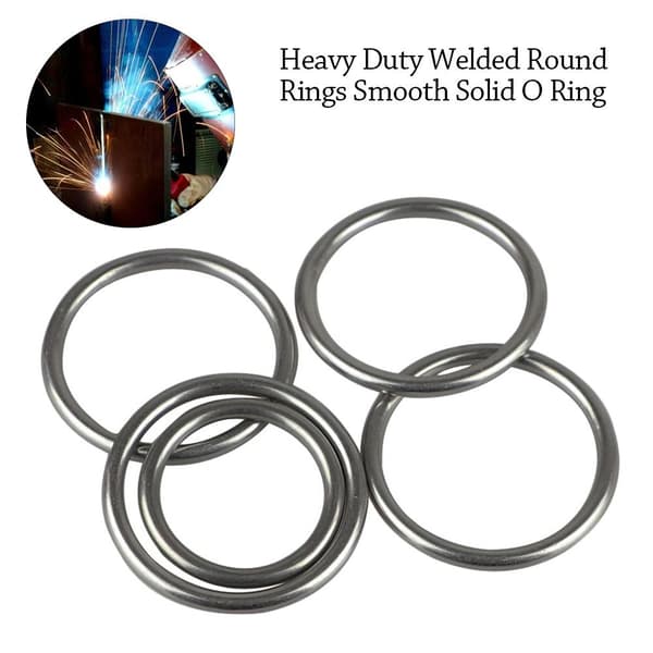 15 stk Svejsede Runde Ringe Glat Solid O Ring 3X45MM 3x45mm