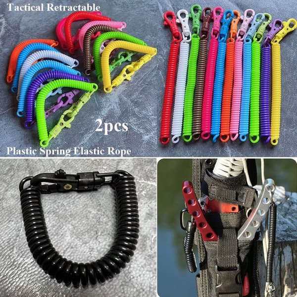 2 stk plastik telefon fjeder elastisk reb 3 3 3