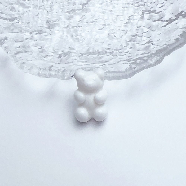 50st Bear Craft Smycken Tillbehör VIT white