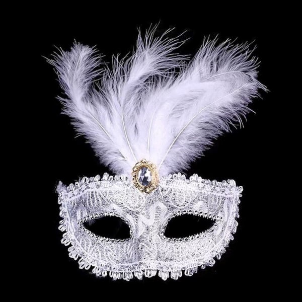 Venetian Masks Half Face Face Cover SILVER silver