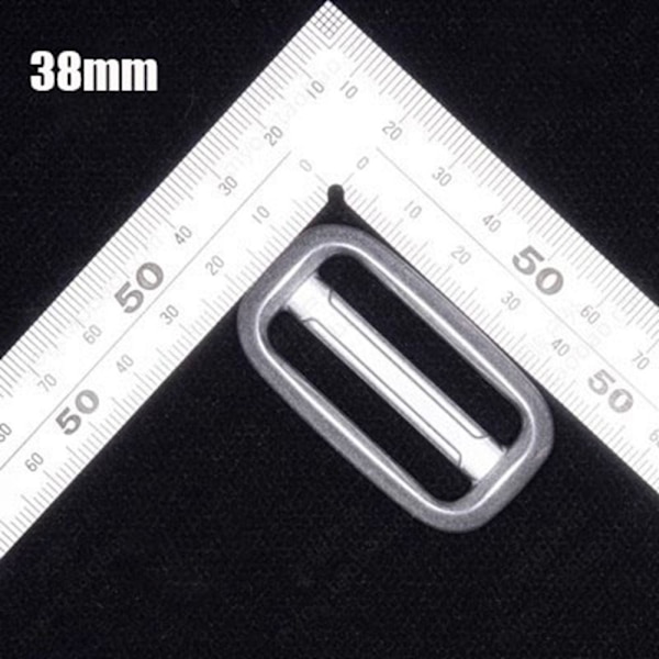 1 st Metall Stege Lås Slider Justera Spännen 38MM 38mm