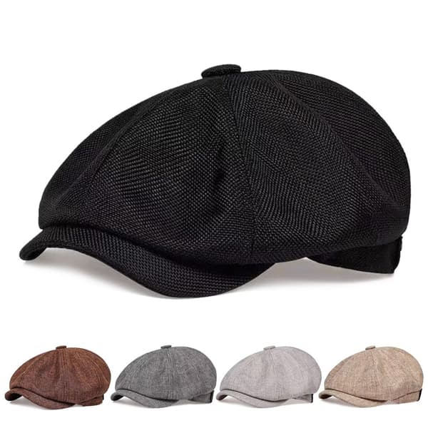 Retro Beret Hatt Avisgutthatt KAFFE coffee