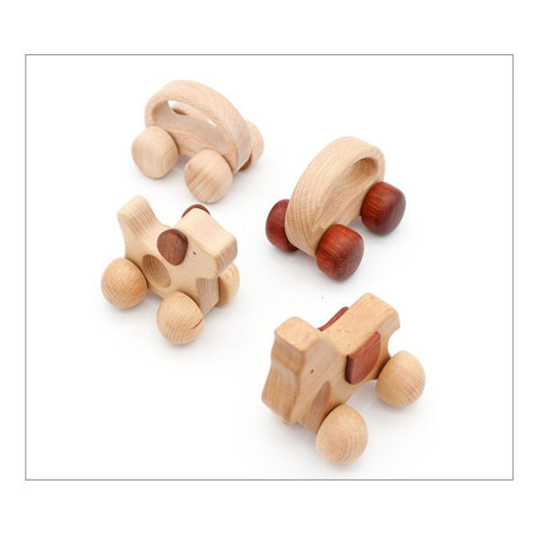 Car Montessori Toy Wooden Car 2 2 2
