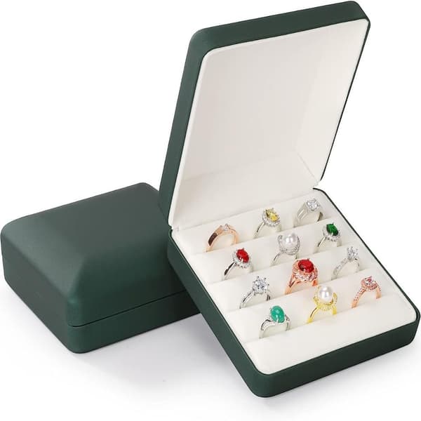 Ring Förvaring Lådor Rese Ring Hållare Case Box AA A