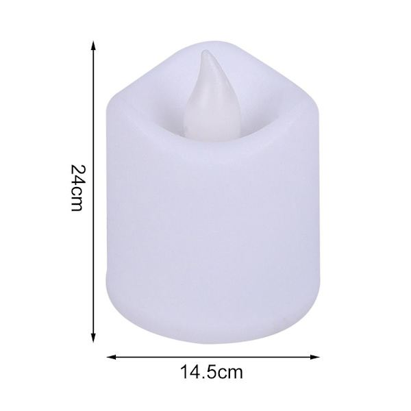 24 STK Led telampe Flammefri Led stearinlys Falske stearinlyslampe 24PCS