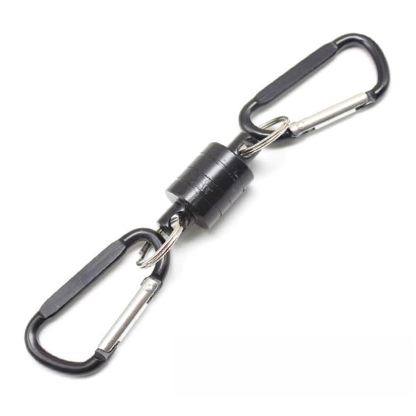Låsespænde Krog Bjergbestigningsspænde SORT 2 SPÆNDER 2 SPÆNDER Black 2 buckles-2 buckles