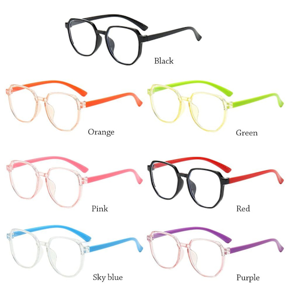 Lasten Anti-Blue Light Glasses Pyöreät silmälasit PINK Pink