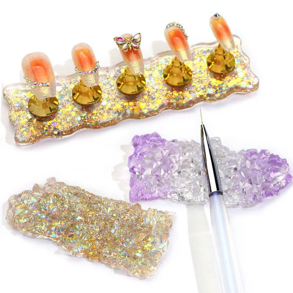 Nail Art Display Stand Artificial Fake Nails 3 3 3