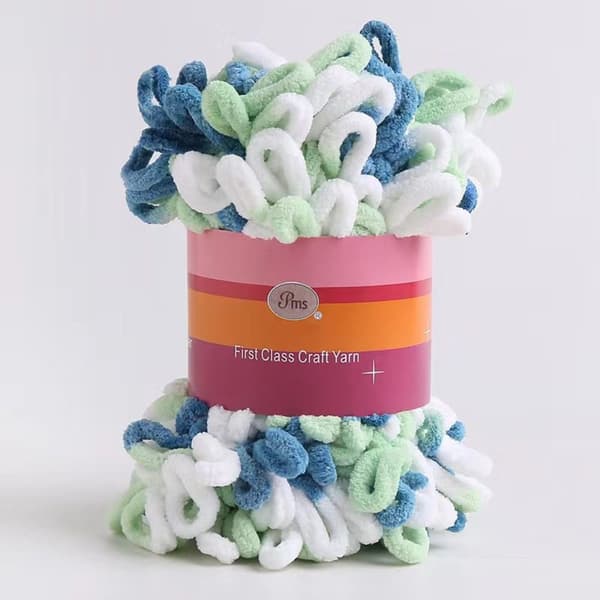 Chunky Garn Virkad Scarf Tråd E E E