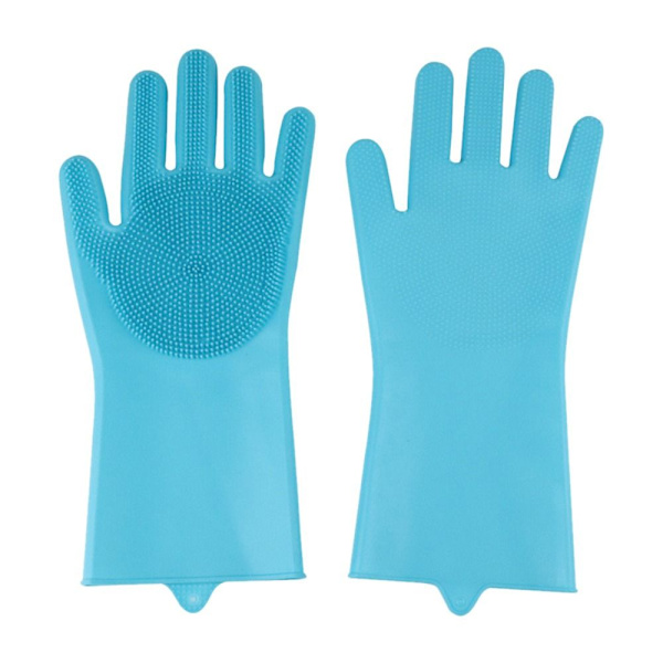 Silikonstädhandskar Diskning BLÅ blue