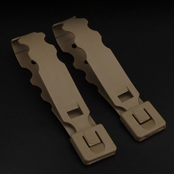 2stk Tactical Molle System Malice Clips SORT 15CM Black 15cm