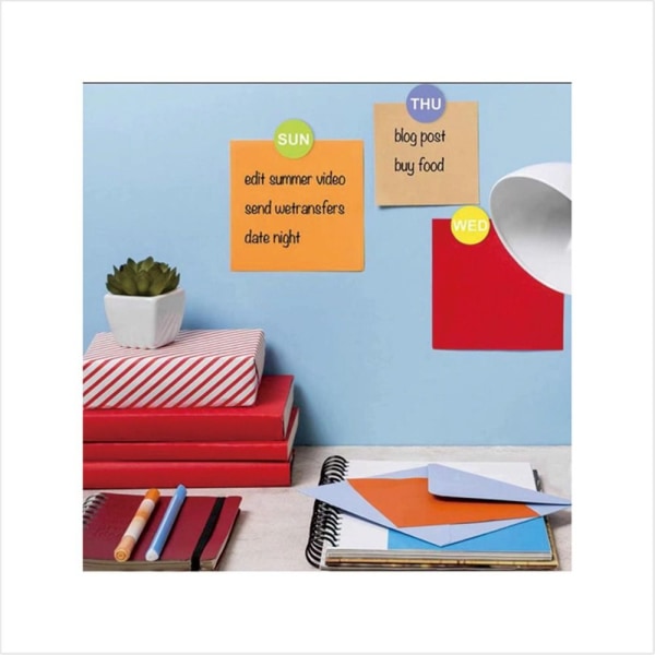 7Ruller Selvklæbende 7 Dag i Ugens Stickers Dato Stickers