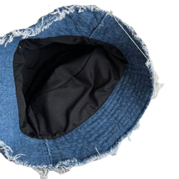 Denim Patchwork Hat Bucket Hat Fisherman Cap