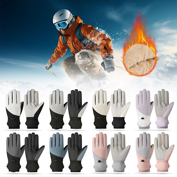 Ratsastushanskat Ski Gloves MUSTA Black