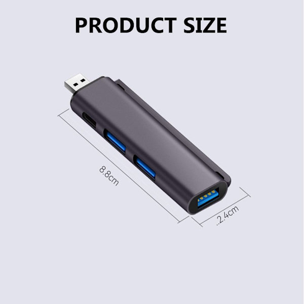 USB 3.0 Hub Type-C Expander USB TYPE-A PLUG USB TYPE-A PLUG USB Type-A Plug