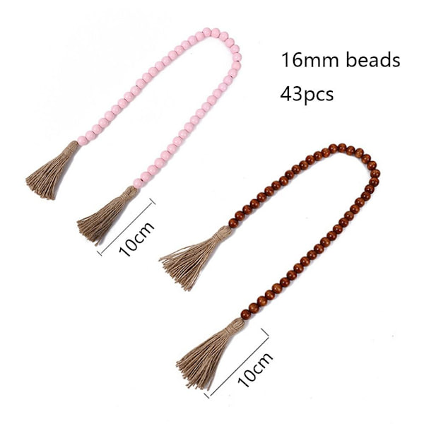 Träpärlgarlander Farmhouse Beads Rustikt KAFFE coffee