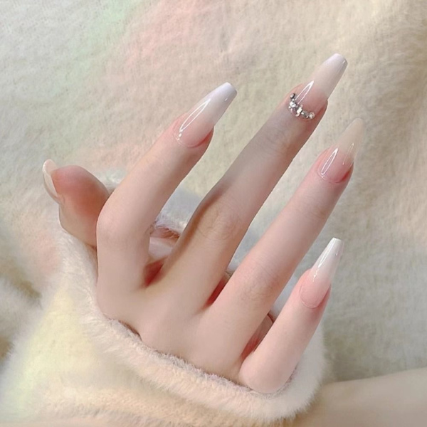24 kpl Fake Nails pitkät ranskalaiset Z-173 Z-173 Z-173
