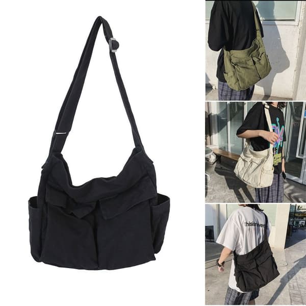 Messenger Tasker Designer håndtaske HVID white