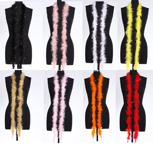 2M Feathers Feather Boa Strip ROSA Pink