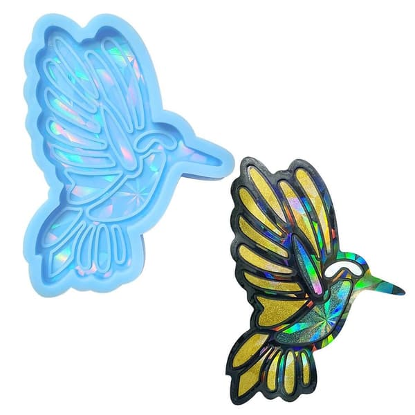 Hummingbird Silikone Form Cross Forme BLÅ Blue