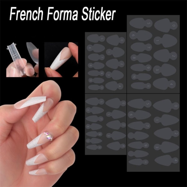 French Forma Dual Sticker Silikon LANG RUNDT HODE LANG RUND long round head