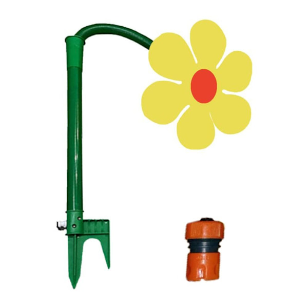 Dansande blommor Sprinkler Solrosdusch GUL yellow