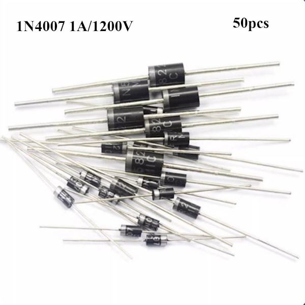 5/10/20/50 STK likeretterdiodedeler elektrisk aksial 1N4007 1N4007 1A/1200V
